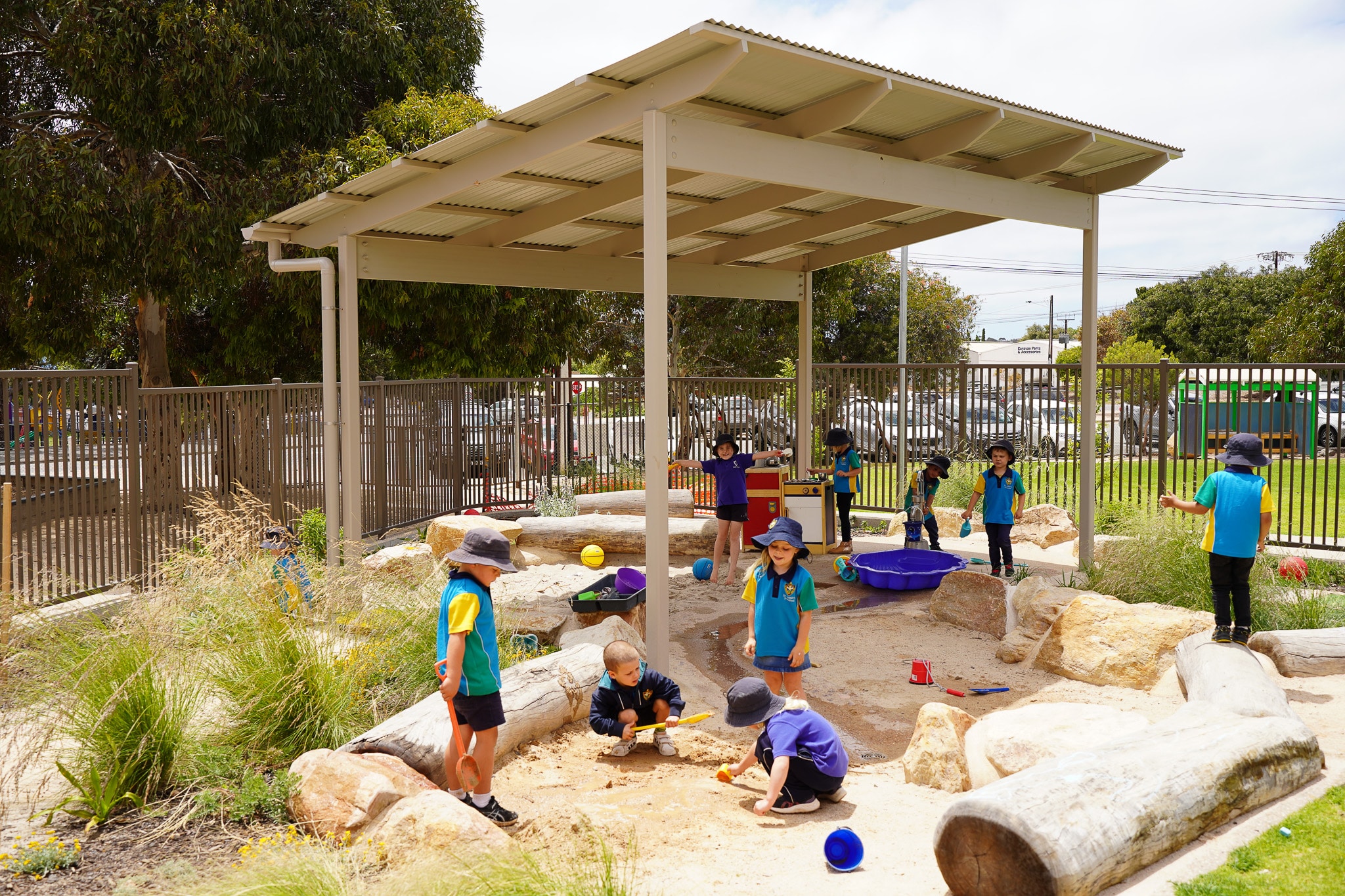Preschool outdoor playtime